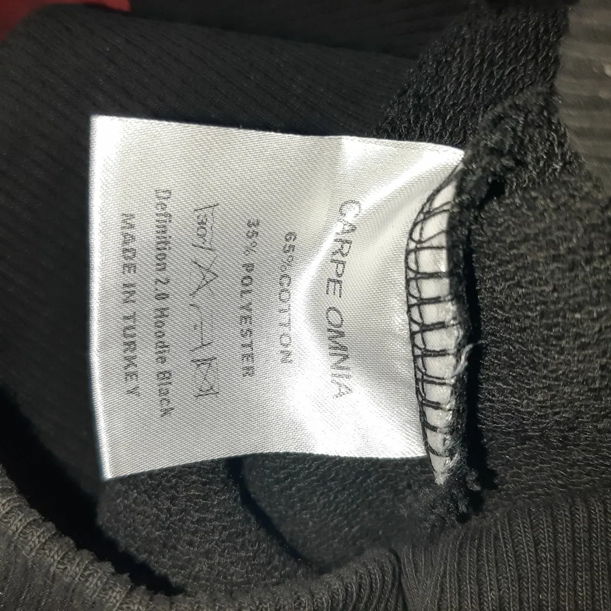 Men's black hoodie size L but oversized/ CarpeOmni - Image 3