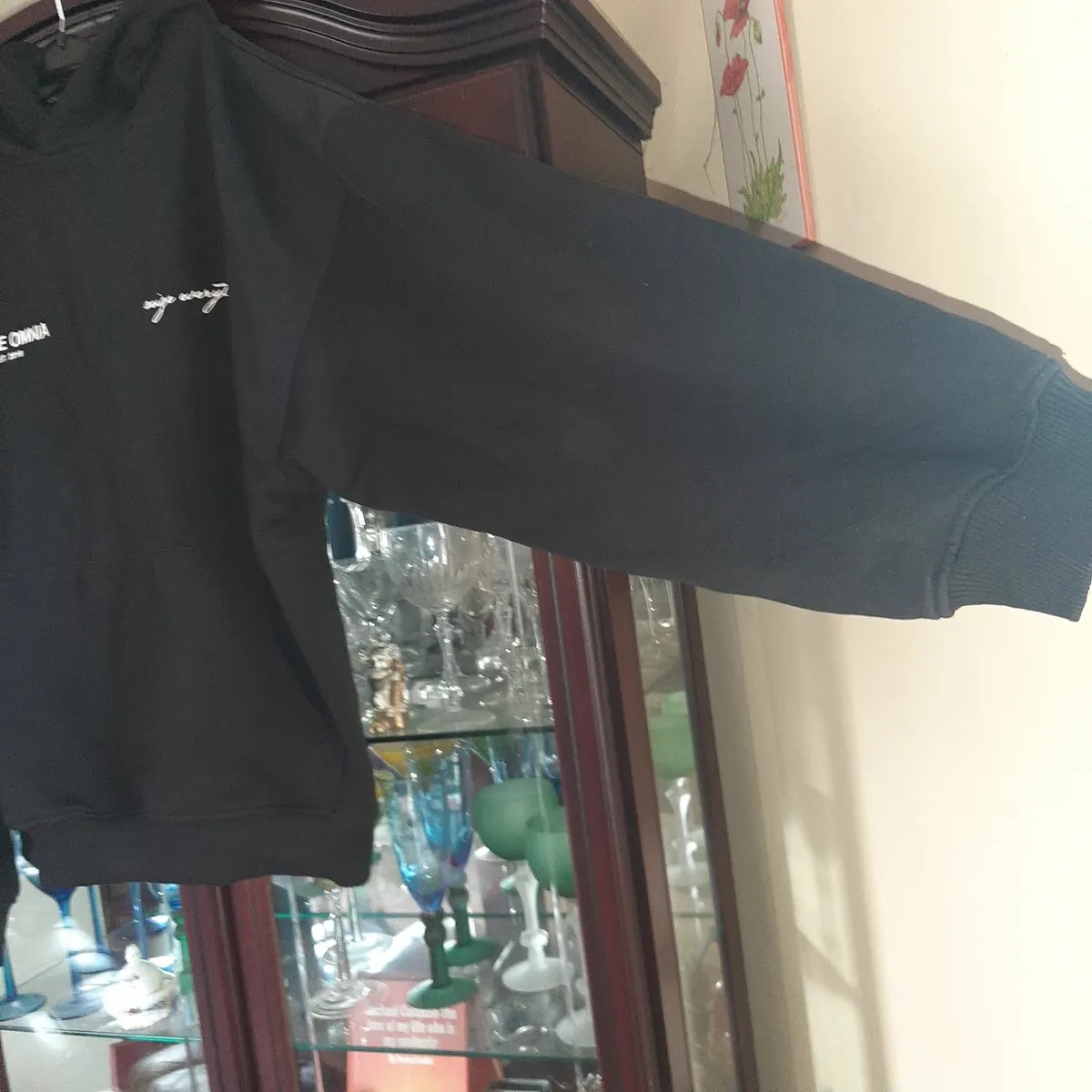 Men's black hoodie size L but oversized/ CarpeOmni - Image 4