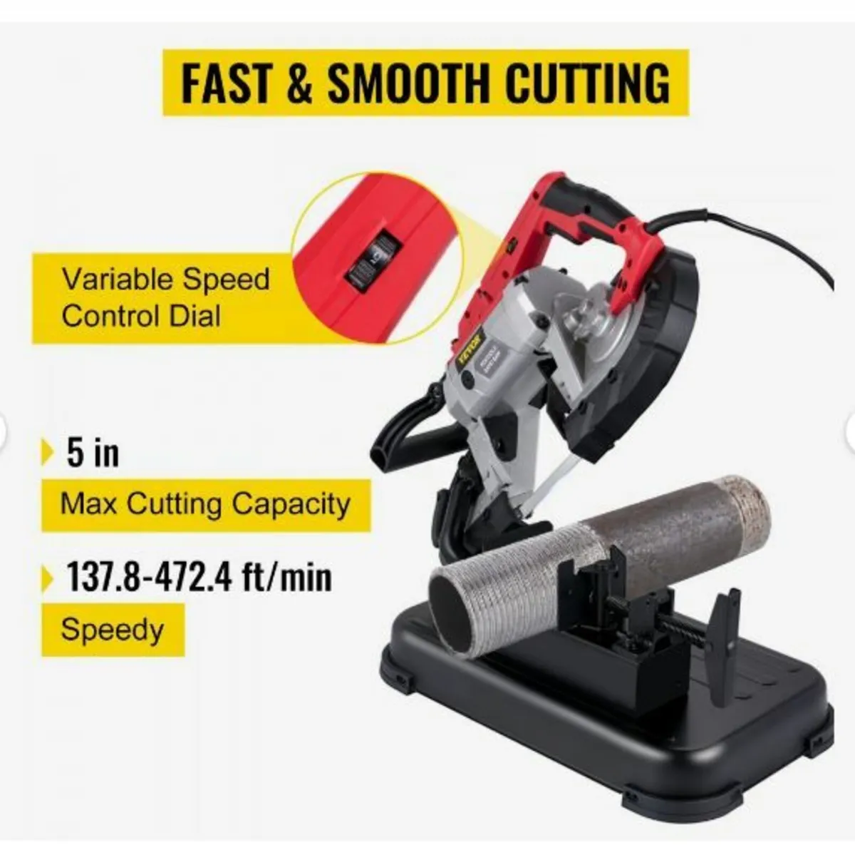Portable Band Saw, 127 mm x 127 mm Cutting - Image 3