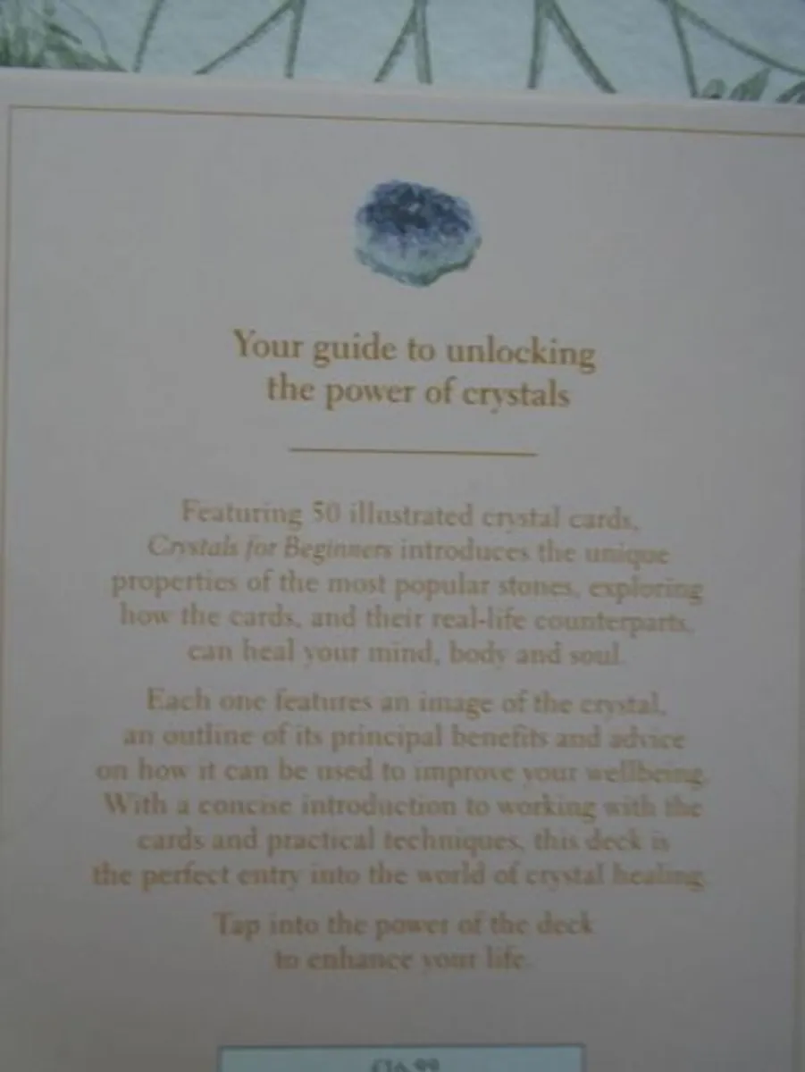 Crystal cards, Judy Hall. Gift,, Crystals - Image 2