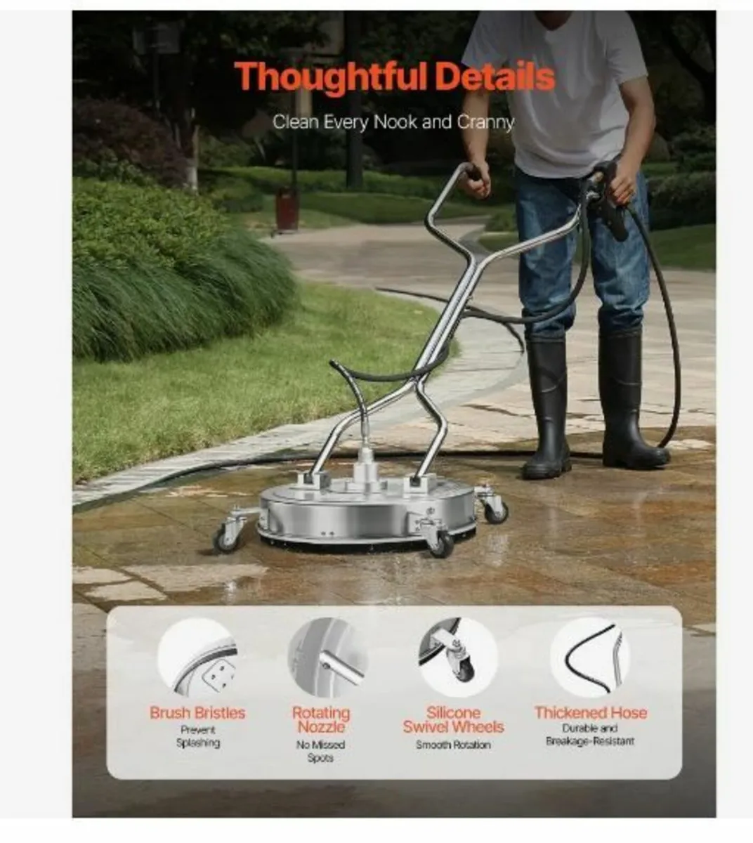 21" Pressure Washer Surface Cleaner - Image 2