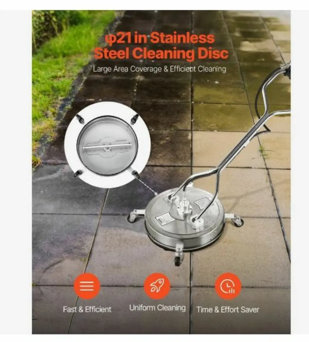 21" Pressure Washer Surface Cleaner - Image 3