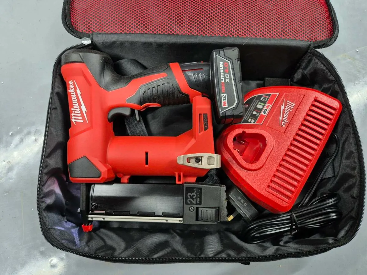 Milwaukee M12 23 Gauge Pin Nail Gun Kit - Image 1