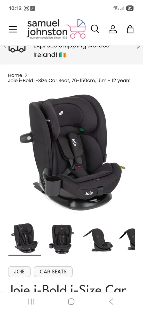 Joie ibold car seat - Image 1