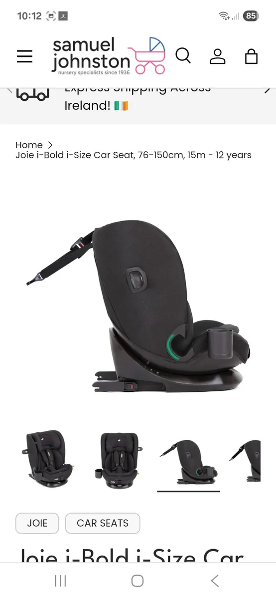 Joie ibold car seat - Image 3