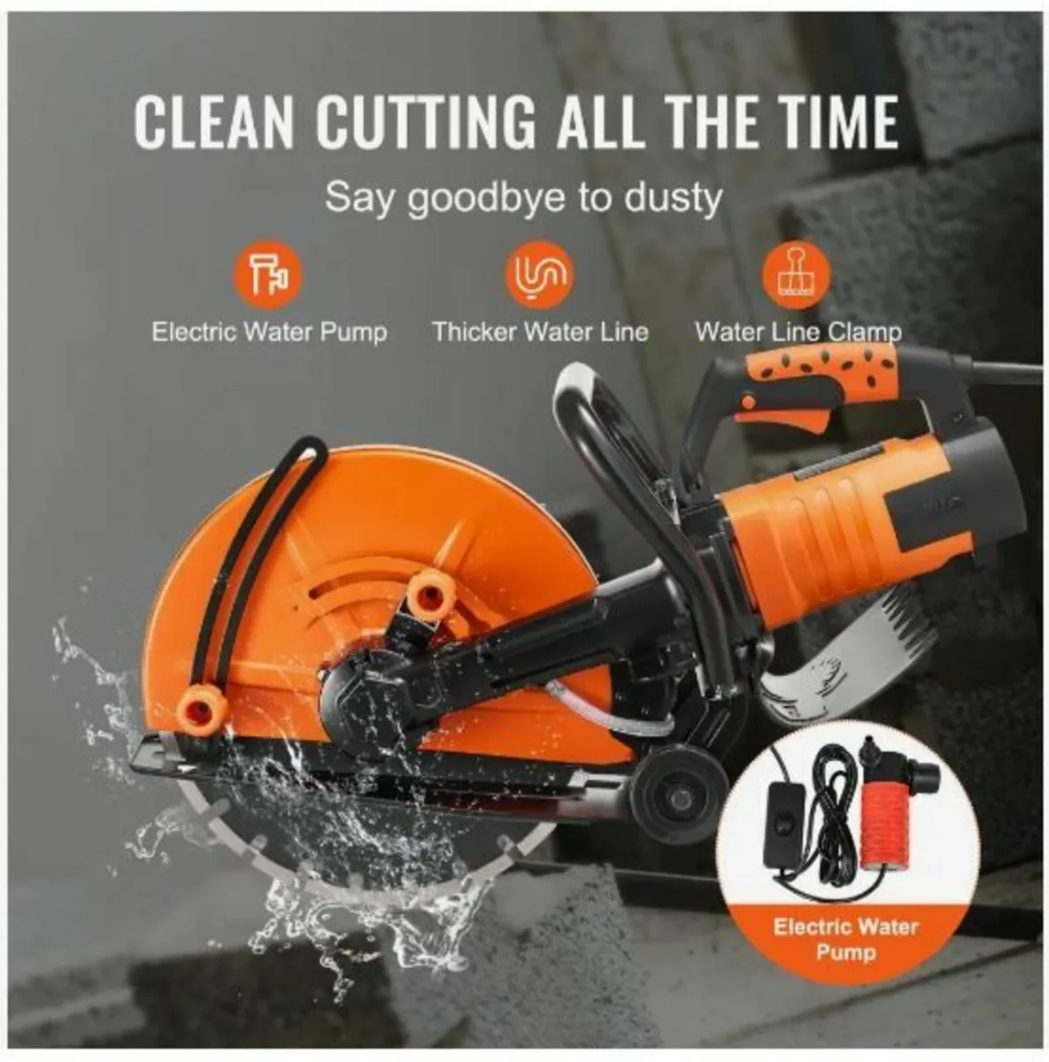 14"/35.6 cm Electric Concrete Saw - Image 3