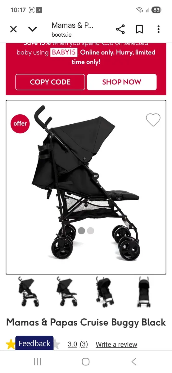 Mamas and papas cruise buggy - Image 2