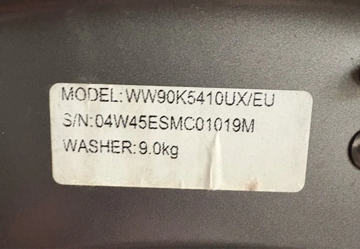 Samsung Washing Machine - Large 9kg Drum - Image 3