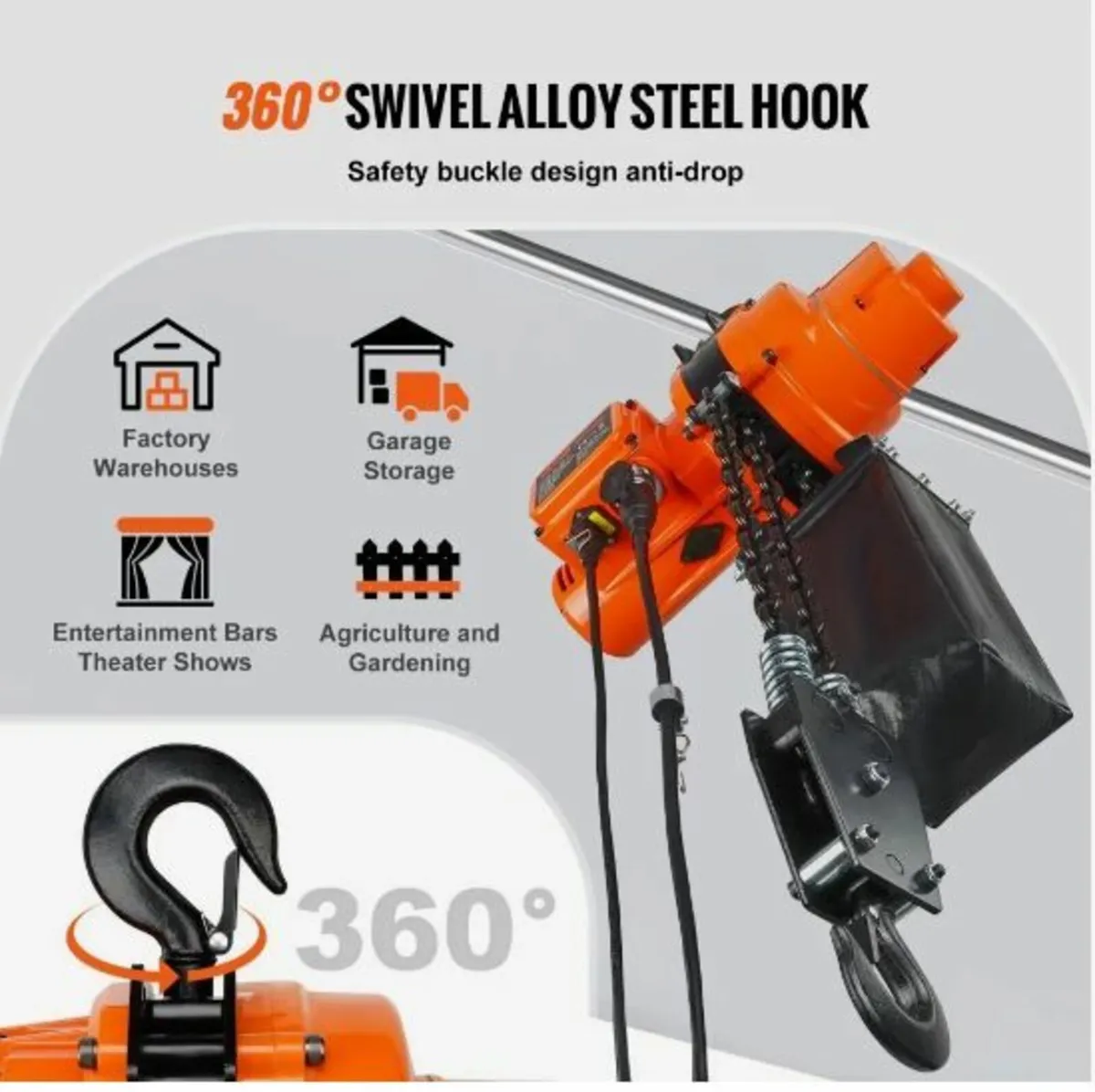 Electric Chain Hoist Single Phase Crane Hoist - Image 2