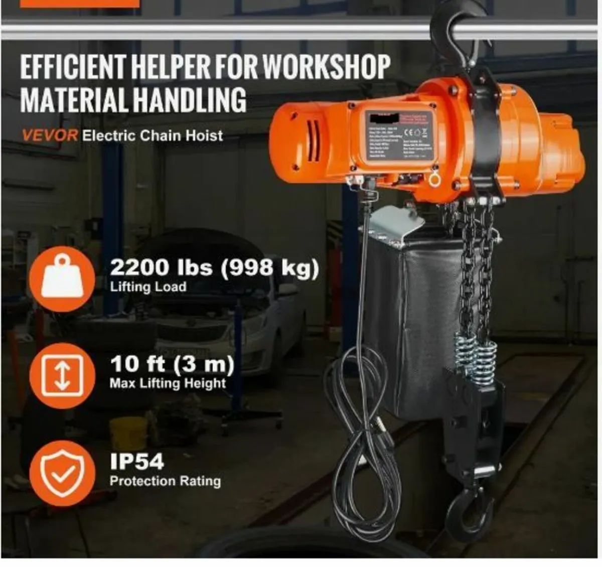 Electric Chain Hoist Single Phase Crane Hoist - Image 3