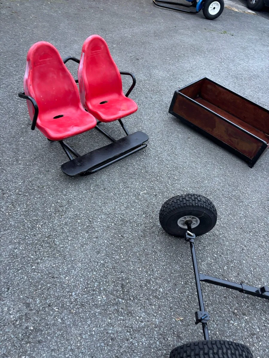 Berg go cart with trailer seat and trailer - Image 4