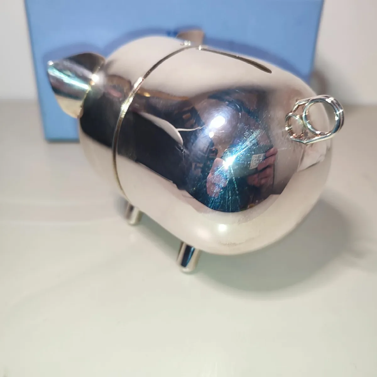 Newbridge silverware Piggy Bank Approx 12x8cms g/c - Image 4