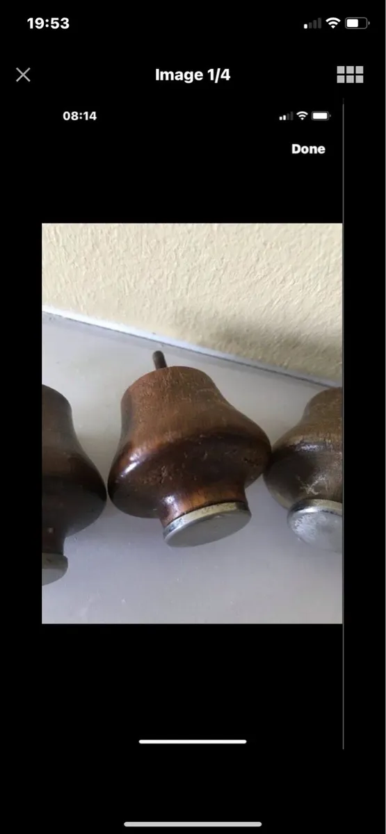 Vintage Timber Drawer Knobs (4) - Image 1