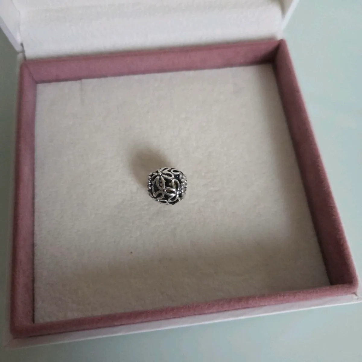 Pandora flower charm perfect condition fully hallm - Image 1