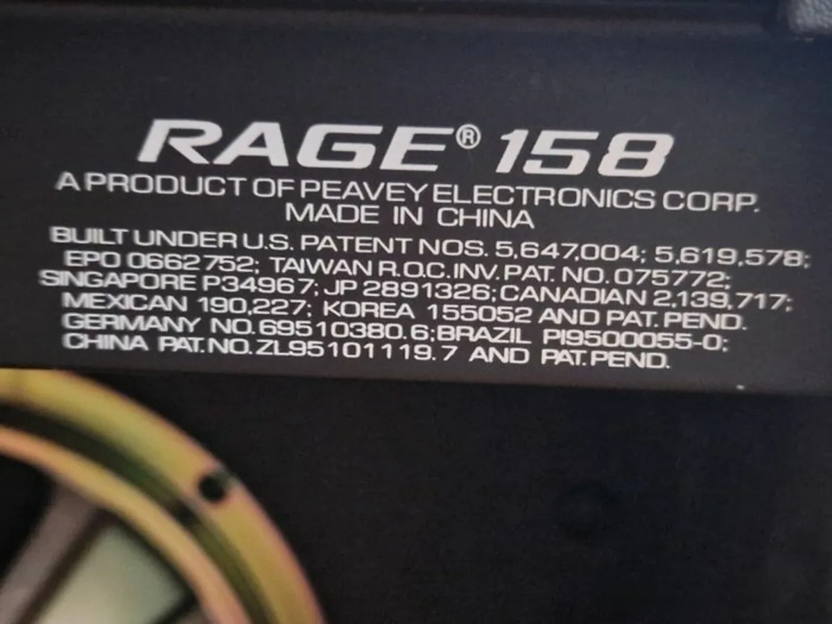 Peavey Rage 158 Electric Guitar Amp Amplifier - Image 4
