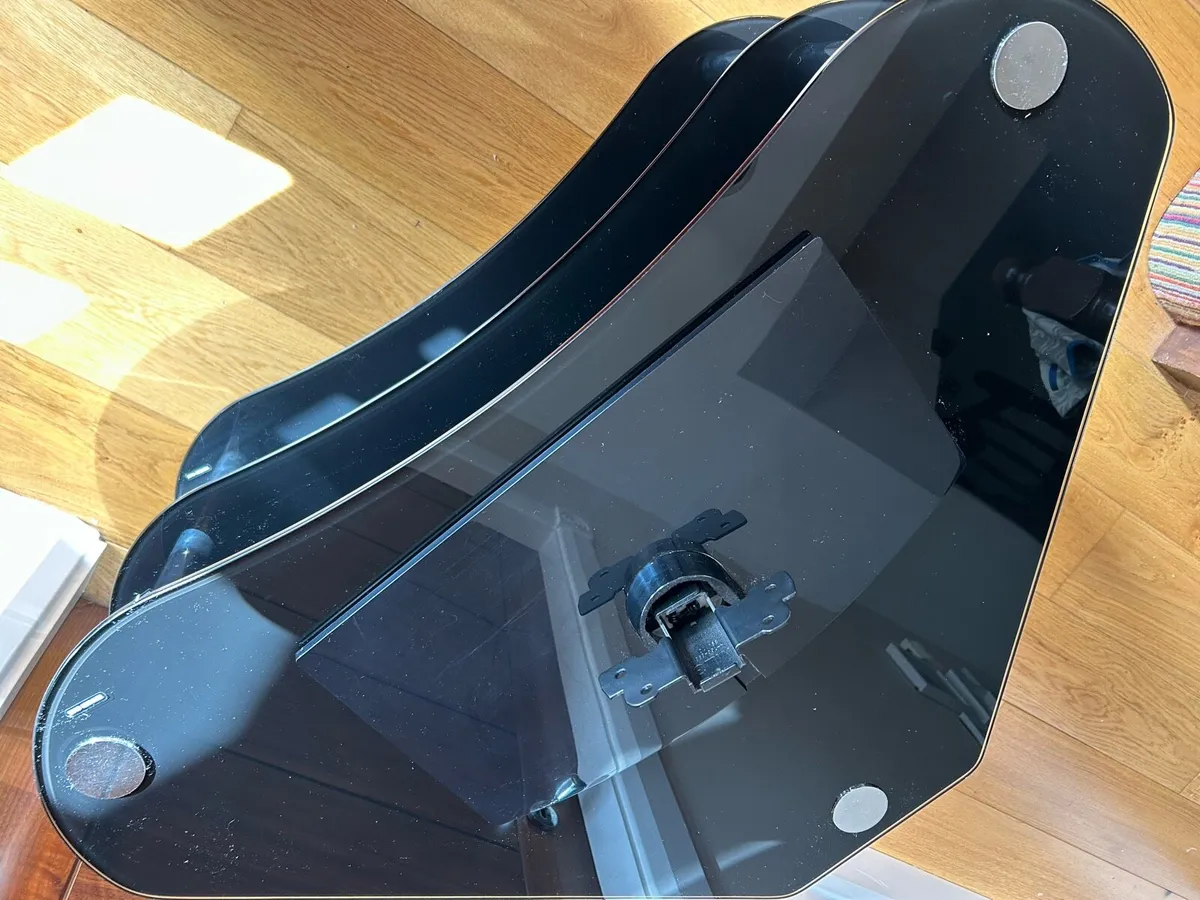 Black TV Stand Tempered Glass - Image 3