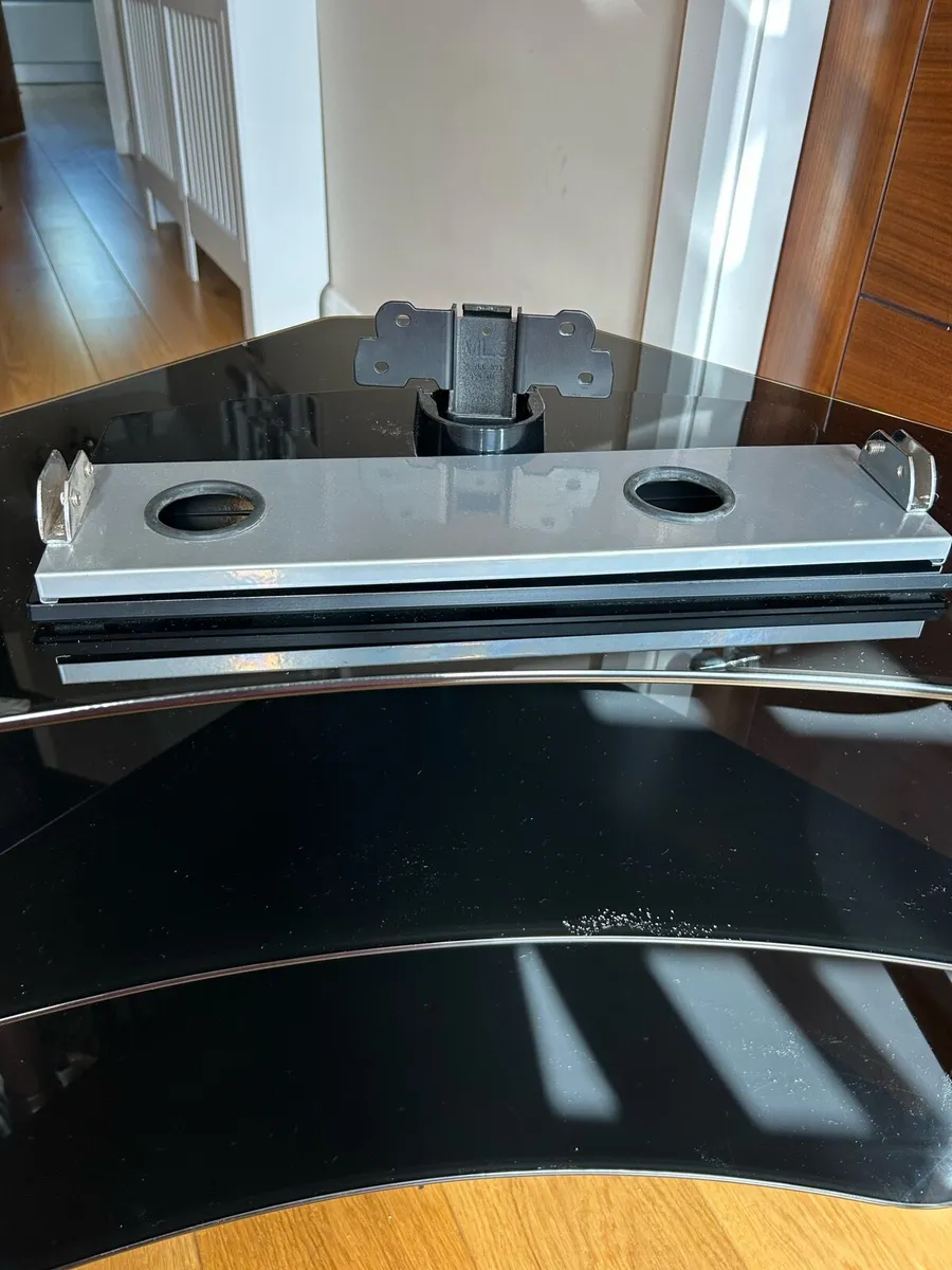 Black TV Stand Tempered Glass - Image 4