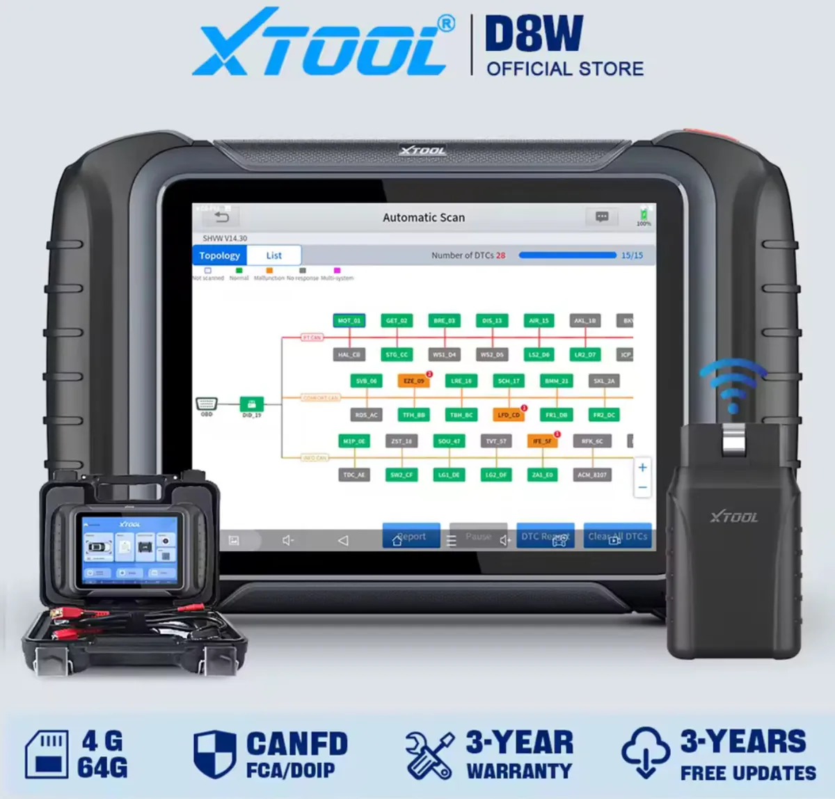 New XTOOL D8W Bluetooth Car Diagnostics Tool new - Image 1