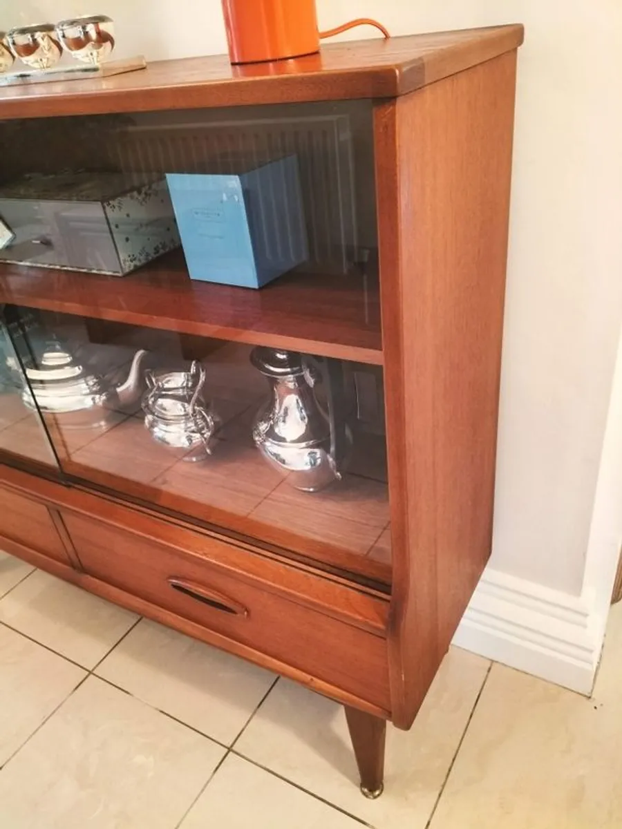 Mid Century Vintage Retro Jentique Bookcase Display Cabinet - Image 4