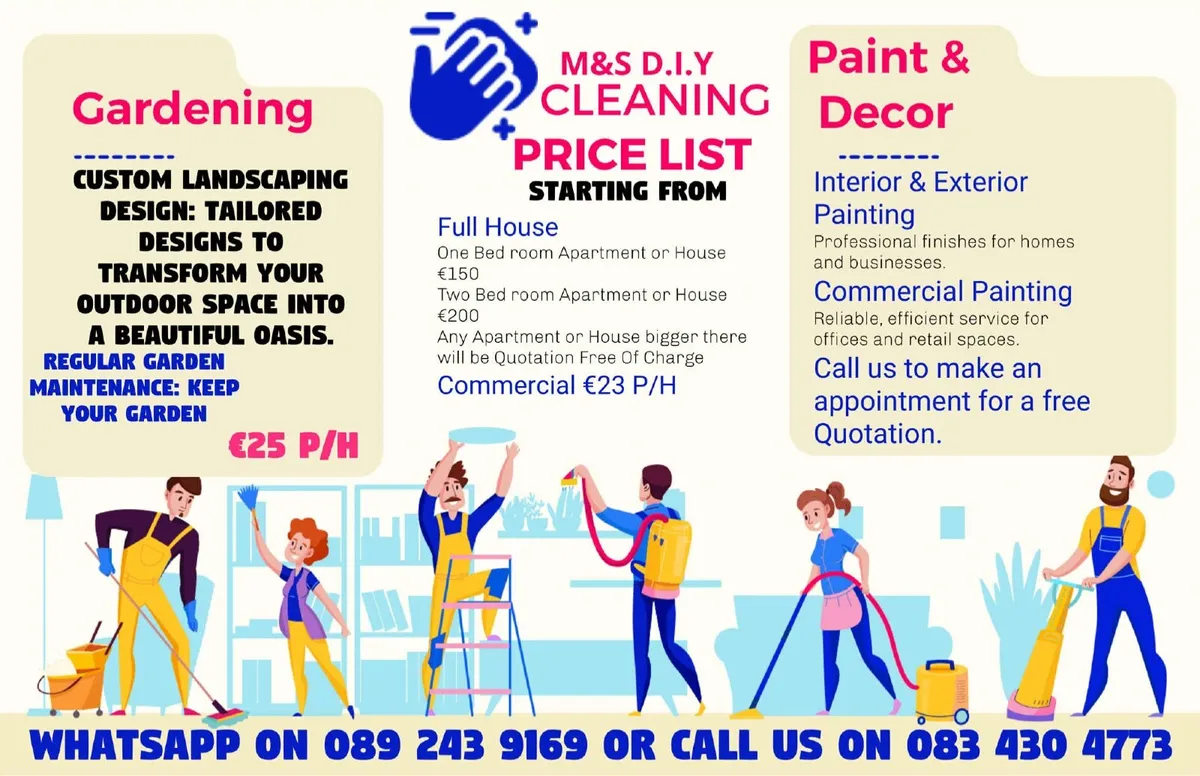 M/S Cleaning, Painting & Gardening