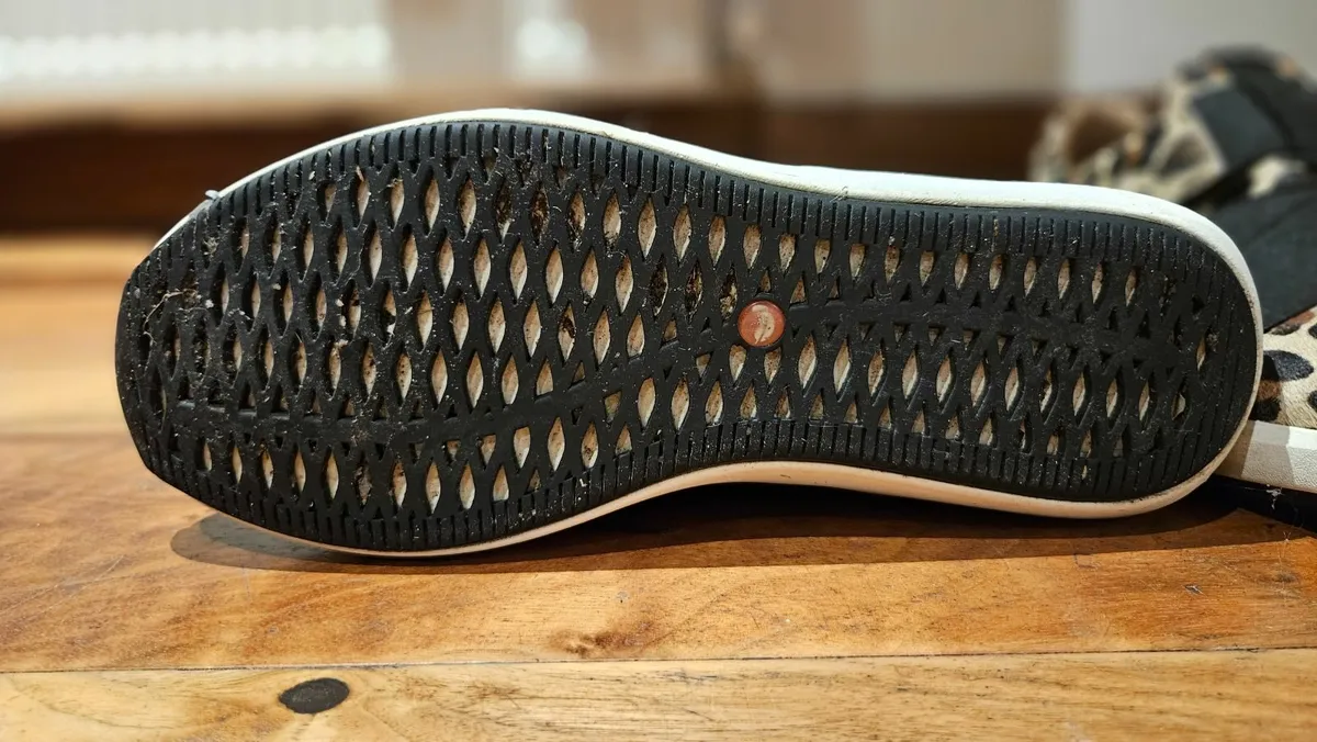 Womens Clarks Rio Leopard Print Shoes - Image 2