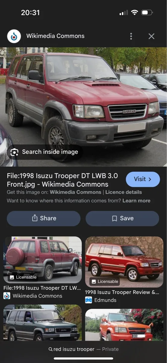 Wanted Isuzu trooper