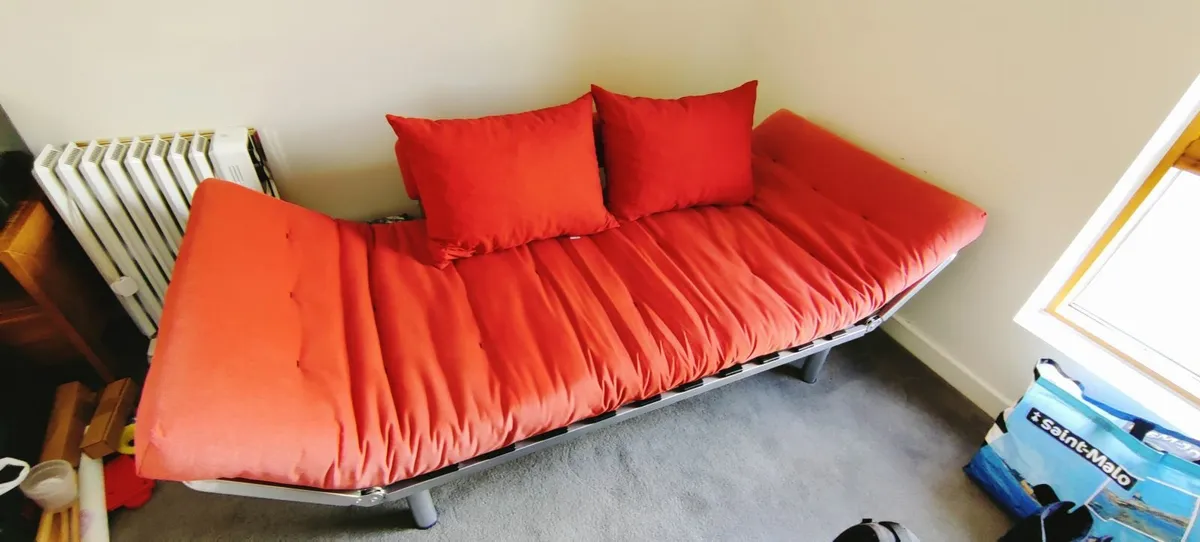 Habitat Red Futon - Image 1