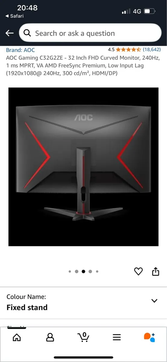 AOC CQ32G1 QUAD 31.5” Curved Gaming Monitor - Image 2