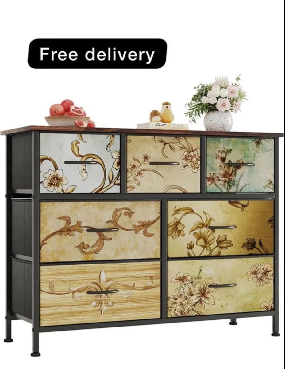 Dresser with 7 Drawers for Bedroom