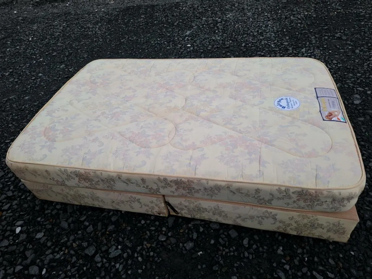 Double bed with mattress (DELIVERY)