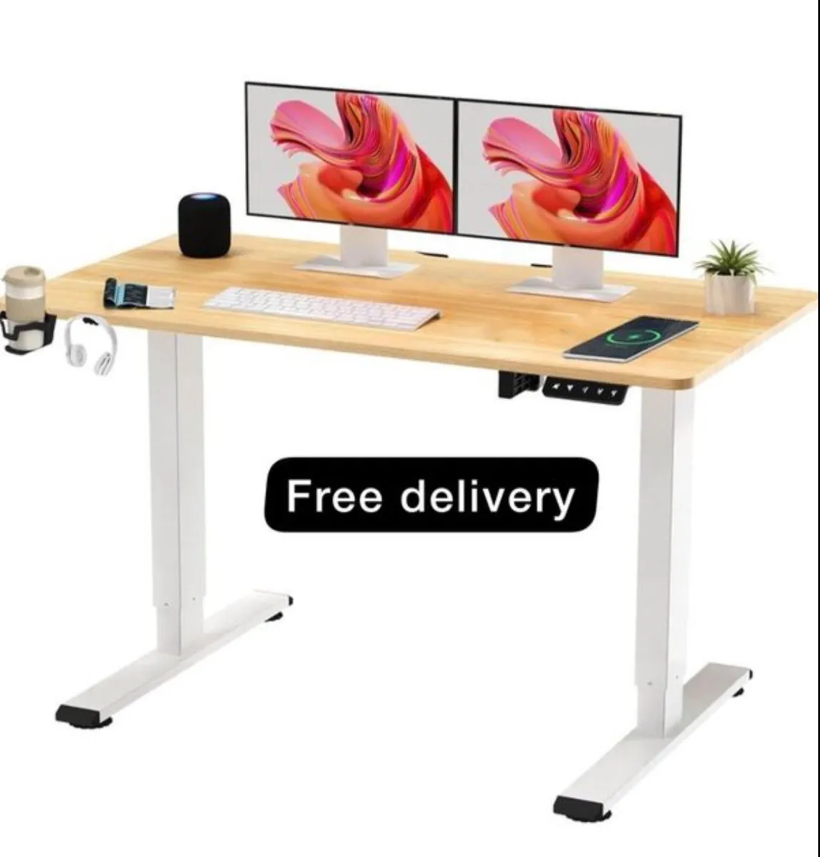 Electric Standing Desk ONE PIECE Height Adjustable