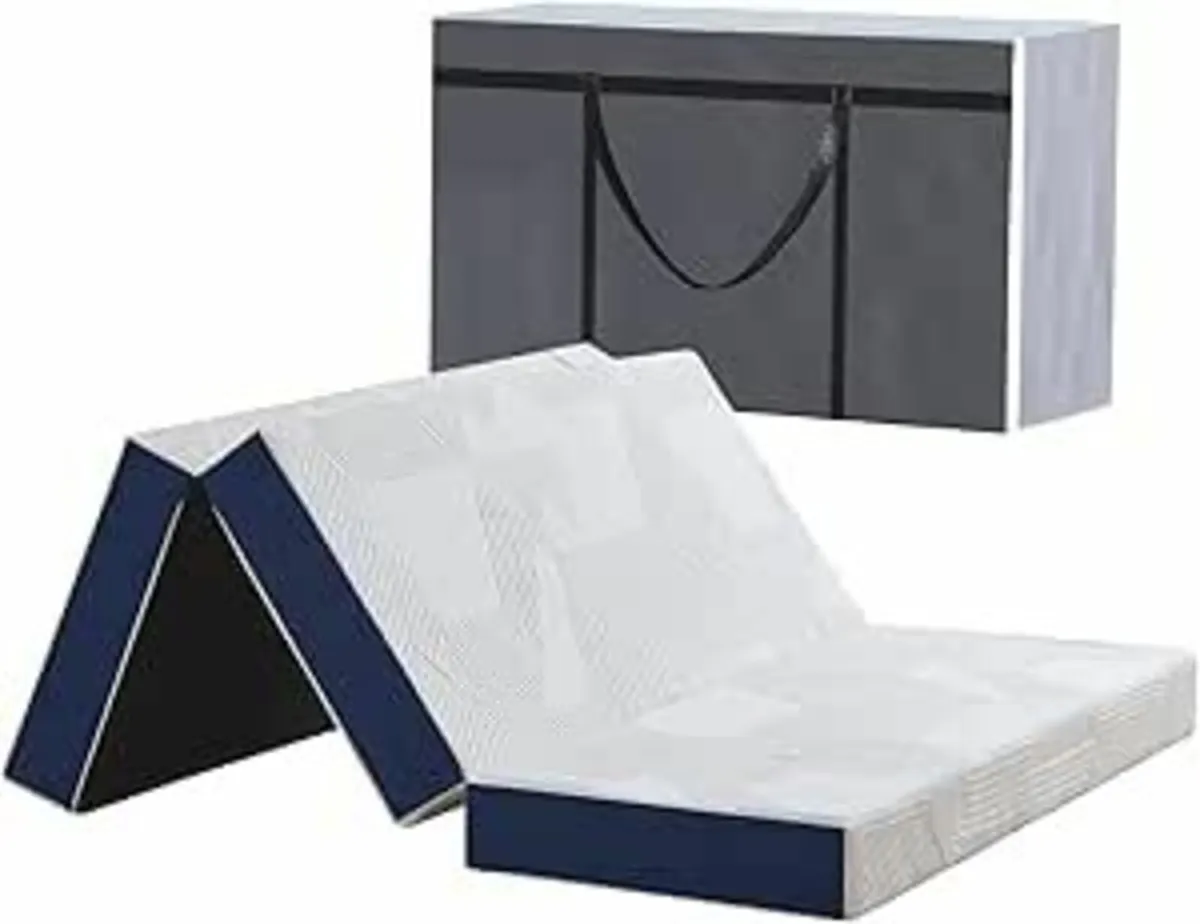 Folding Mattress 135x190x15cm Double Storage Bag - Image 2