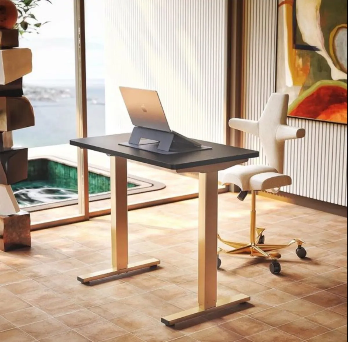 80 cm Electric Standing Desk Adjustable Height, 4