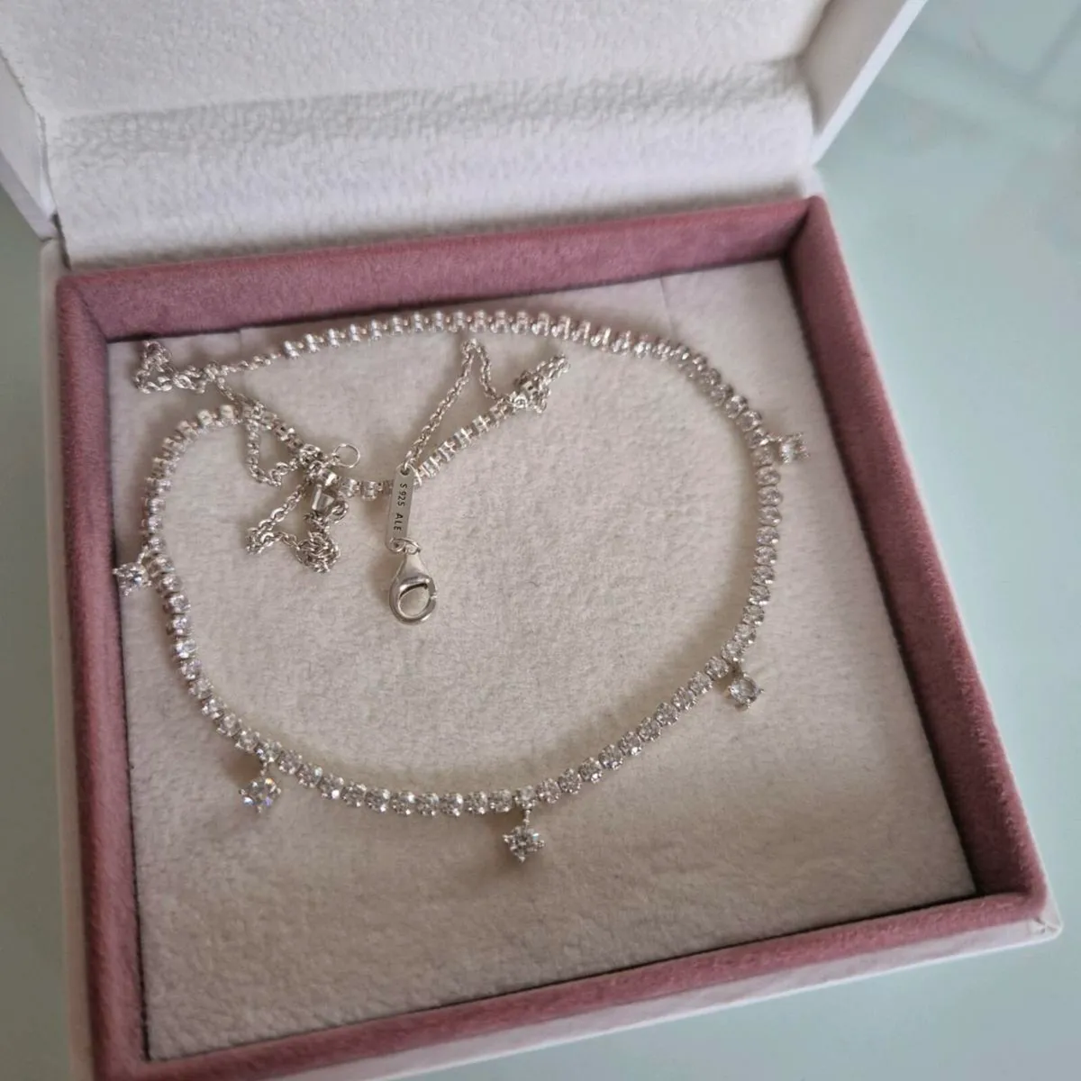 Pandora timeless sparkly drop colier≠cklace - Image 1