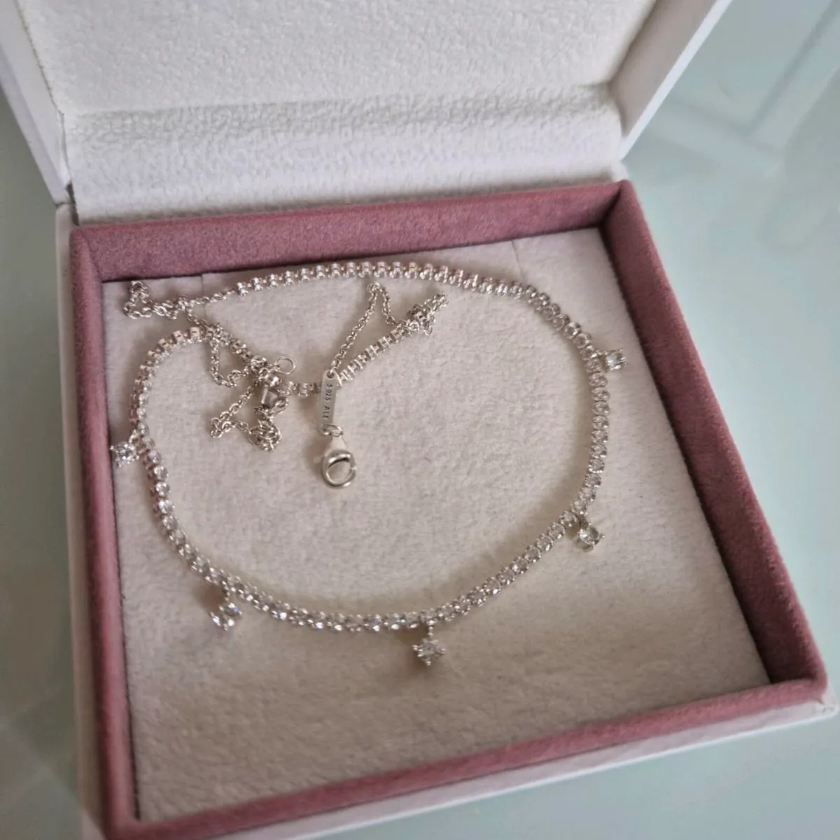 Pandora timeless sparkly drop colier≠cklace - Image 2