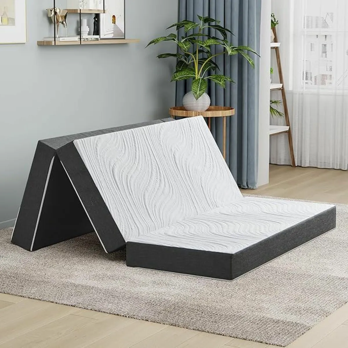 135x190x15 Double Foldable Memory Foam Mattress - Image 1