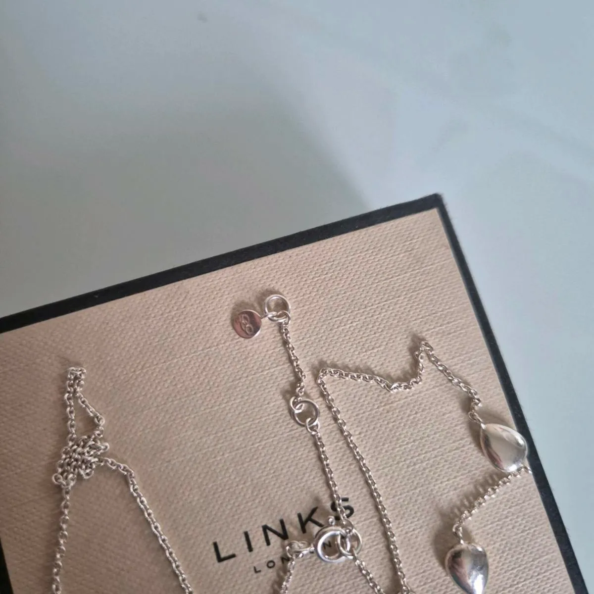 Links of london sterling silver pebble station Nk - Image 3