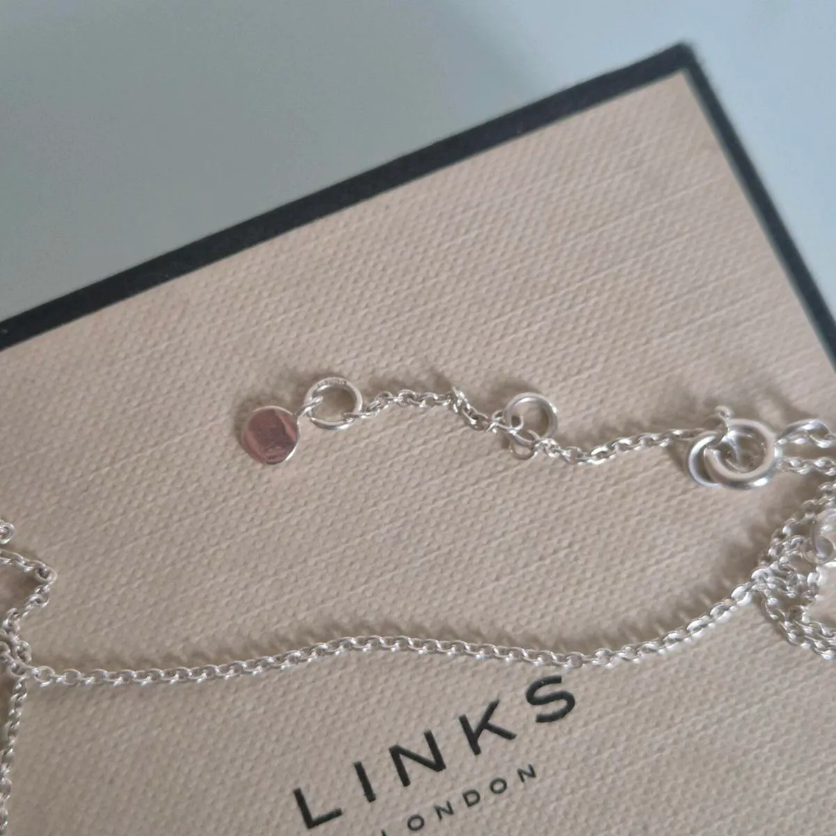 Links of london sterling silver pebble station Nk - Image 4