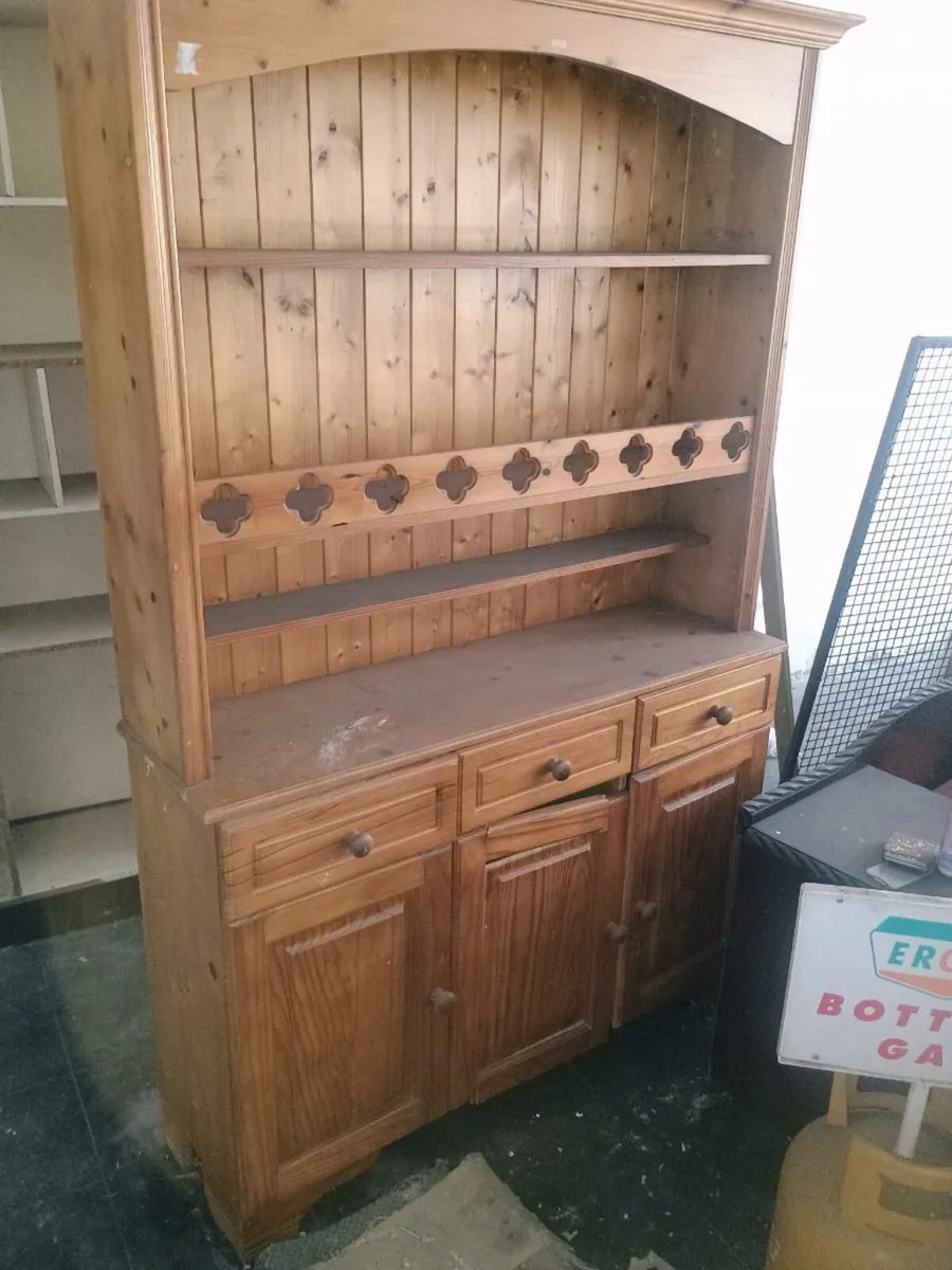 cabinet, phone seat, table and shelves. - Image 1