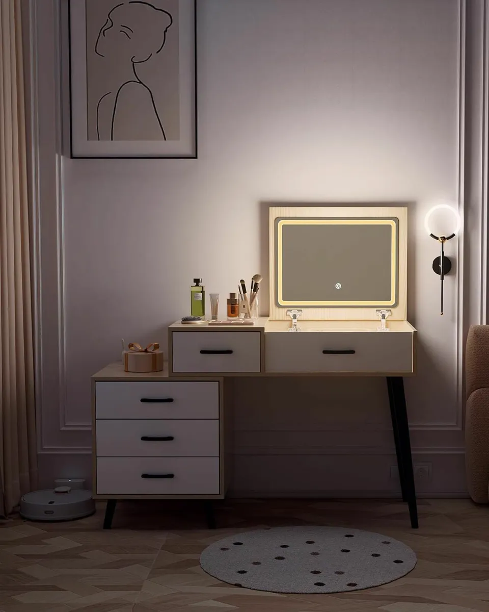 Dressing Table Mirror Lights Vanity Desk - Image 2