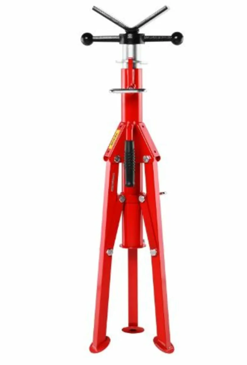 V Head Pipe Stand Adjustable Height 71.1–132.1 cm - Image 1