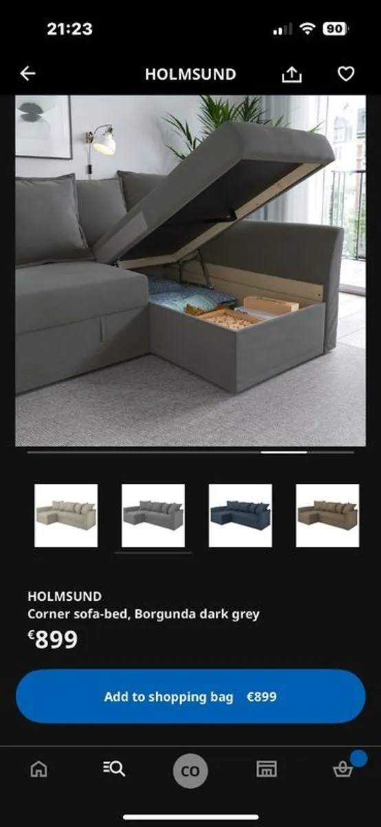 Holmsund corner sofa with storage - Image 3