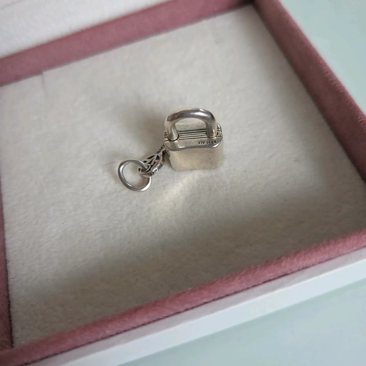 Pandora padlock and key dangle charm excellent - Image 4