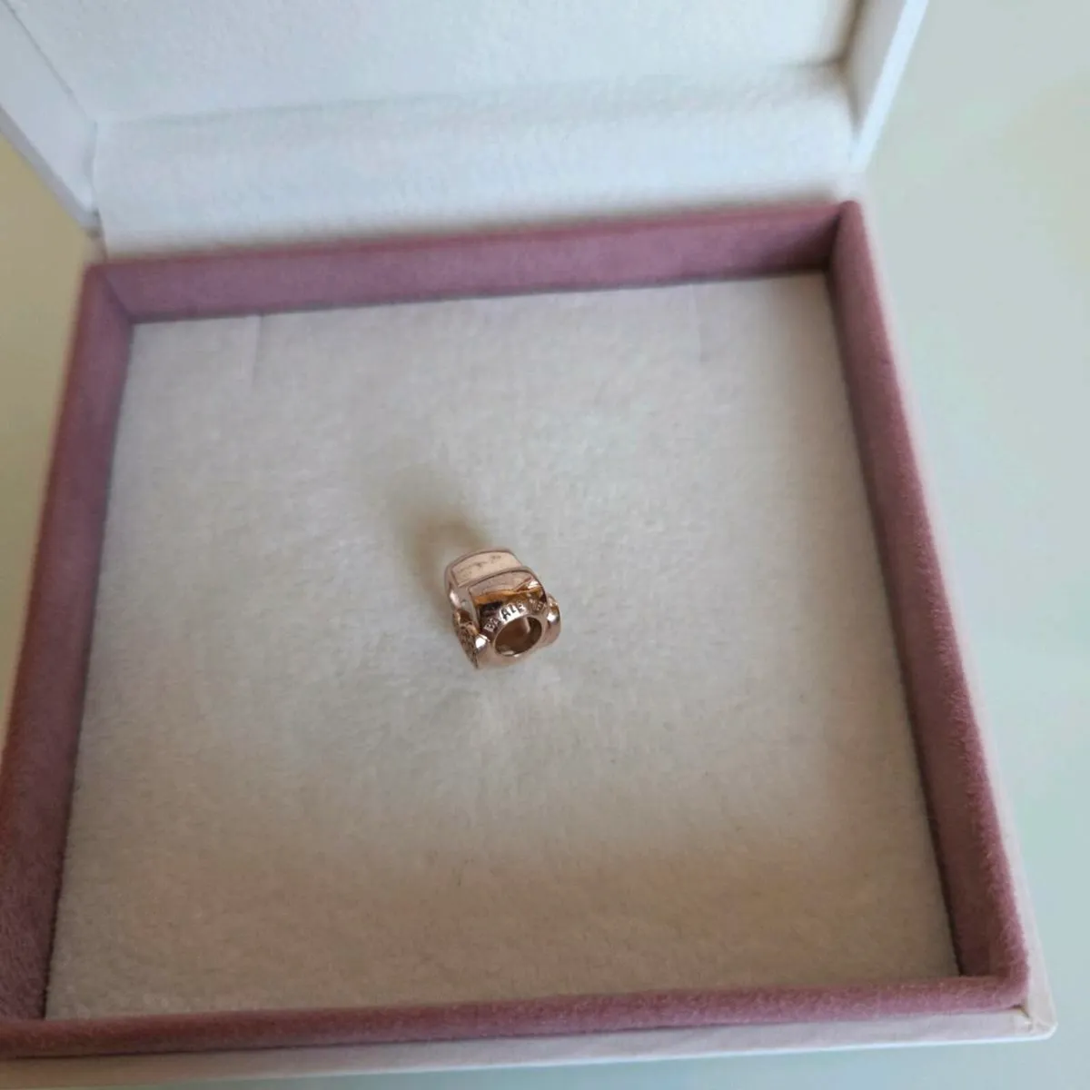 Pandora charm heart sparkly rose gold sparkling he - Image 4