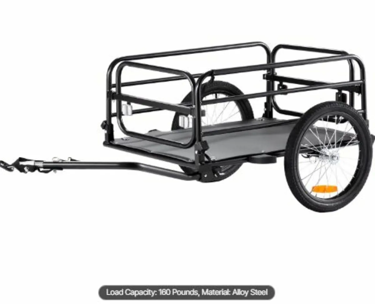 Bike Cargo Trailer, 72.5 kg Load Capacity, Heavy - Image 1