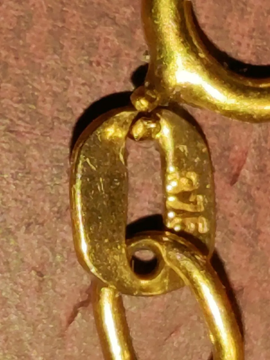 BOX LINK, 9CT Gold 6.49 Gram 22"Long New Chain ! - Image 2