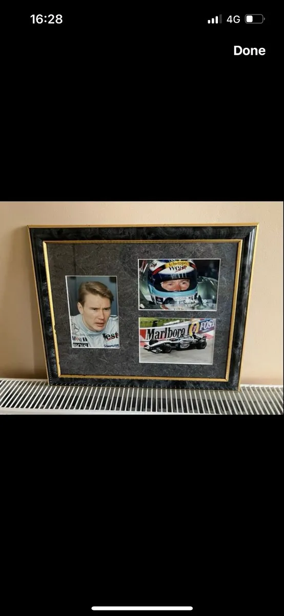 Mike Hakkinen framed print - Image 1