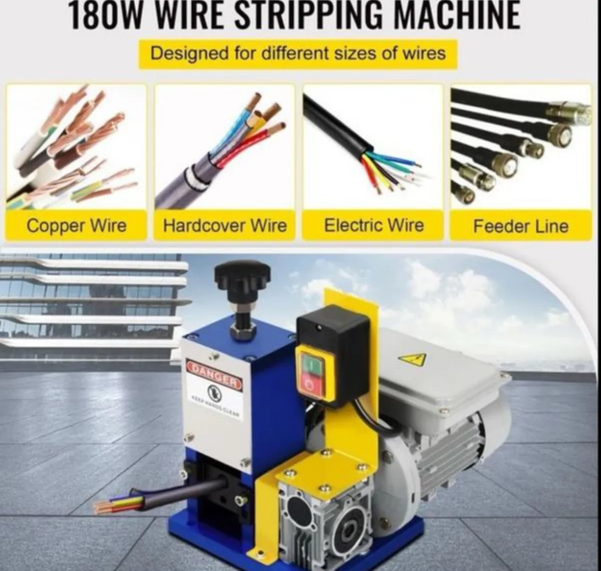 Wire stripping machine 220v 1.5-24mm NEW - Image 1