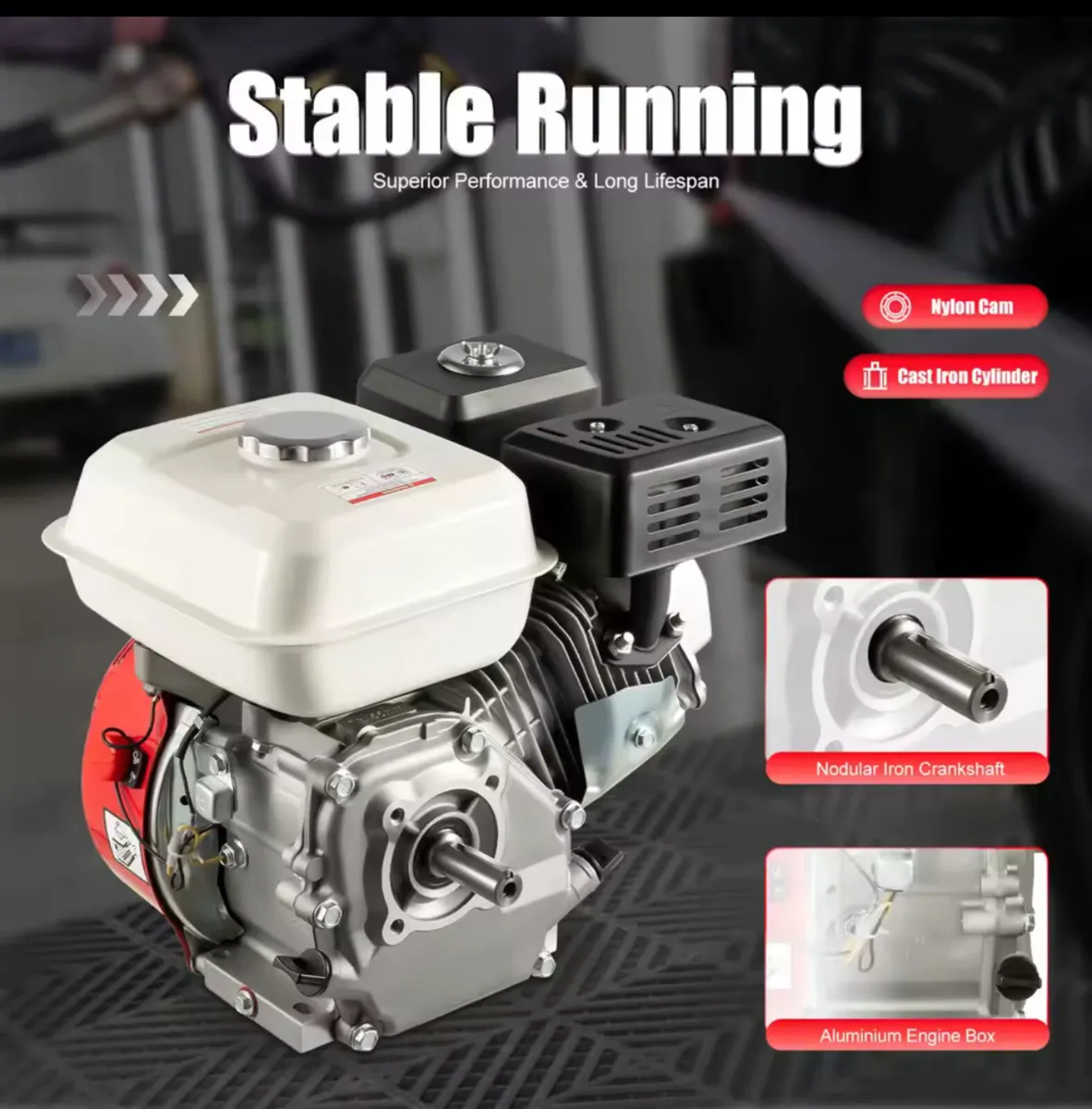 4-Stroke Petrol Engine, 7.5 HP - Image 4