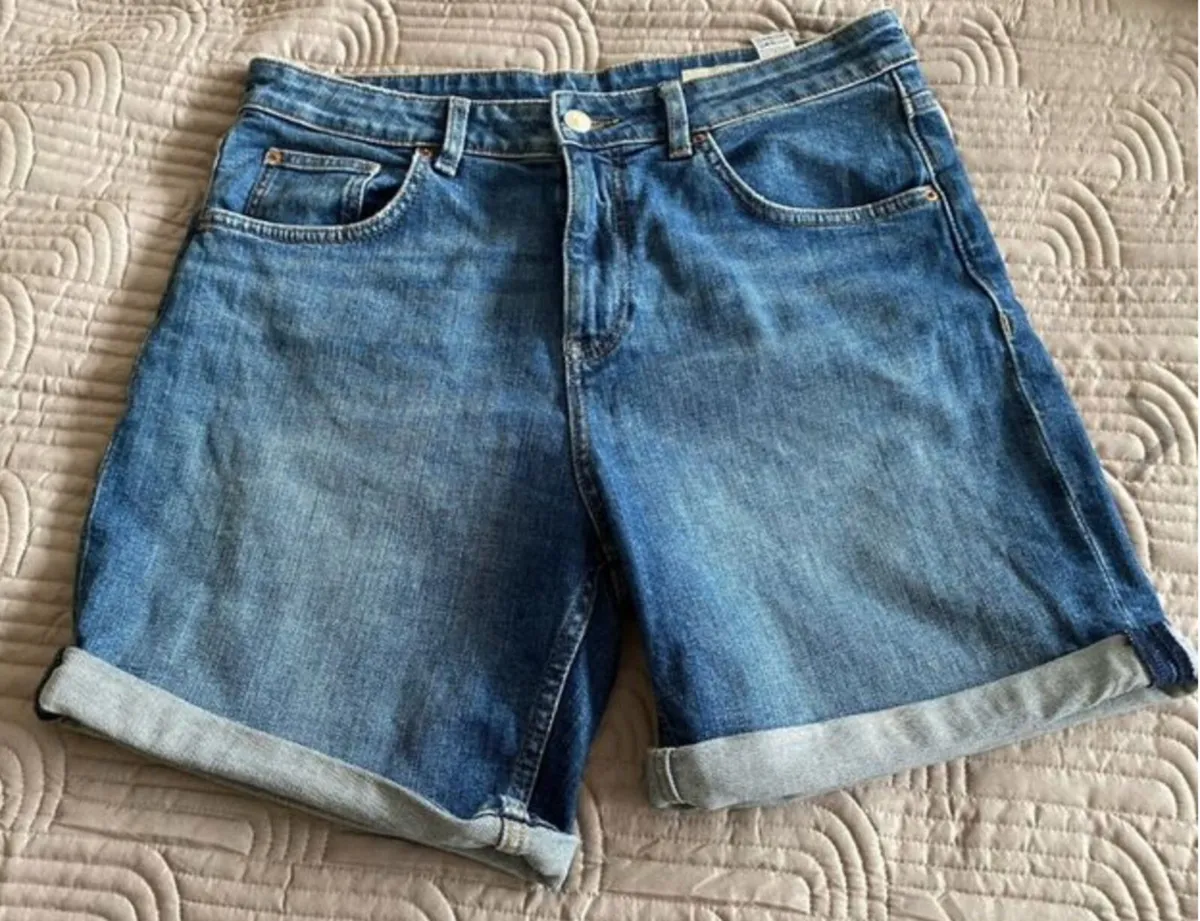 M&S Boyfriend Denim Shorts, Marks & Spencer's, Siz - Image 1